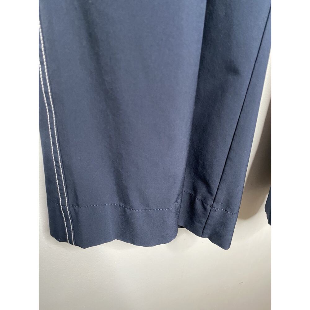 Athleta Chelsea Wide Leg Pants Navy Cargo Pockets Comfort Trending Size 14 - Picture 2 of 10